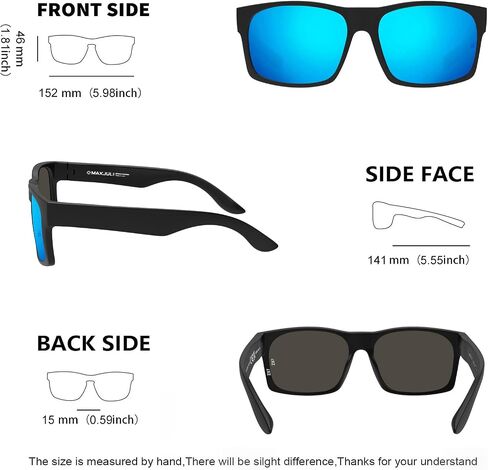 MAXJULI XL Z87 Sunglasses for Big Wide Heads Men TR90 Ultralight UV400 Protection Sun Glasses Z8241 in Saudi Arabia