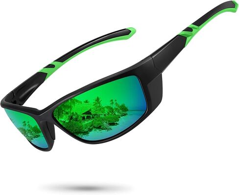 نظارات شمسية مستقطبة رياضية للرجال والنساء، نظارات شمسية واقية من الأشعة فوق البنفسجية للقيادة والجري وركوب الدراجات والصيد in Kuwait