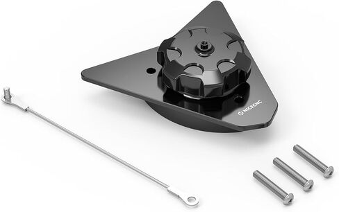 NICECNC Fuel Filler Keyless Fuel Door Fuel Neck Cap Cover Compatible with 690 Enduro/R & SMC/R 2008 2009 2010 2011 2012 2013 2014 2015 2016 2017 2018, with Stainless Steel Tethering Lanyard, Black in Saudi Arabia