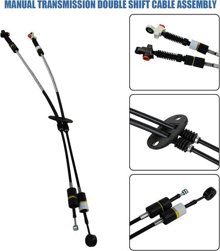 ناقل الحركة اليدوي مجموعة كابل التحول المزدوج 1S4Z7E395HA بديل لفورد فوكس 2001 2002 L4 2.0L DOHC يستبدل 1S4Z-7E395-HA in Saudi Arabia