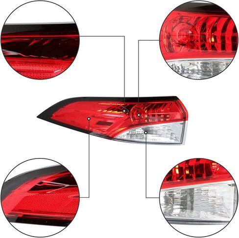 WFLNHB Outer Left Side Tail Light Assembly Replacement for Toyota Corolla 2020-2021 Driver Side Rear Tail Light Lamp 81560-02C10 TO2804154 in Saudi Arabia