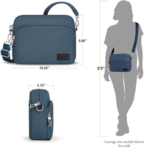 حقيبة سفر TOPEAST مضادة للسرقة للنساء والرجال، حقيبة كتف خفيفة الوزن بتصميم كلاسيكي للرحلات والاستخدام اليومي والرياضة in Kuwait