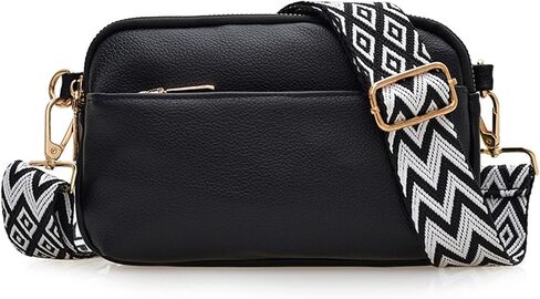Crossbody Bags for Women, Vegan Leather Shoulder Handbags，Purses for Women with Adjustable Wide Strap in Saudi Arabia
