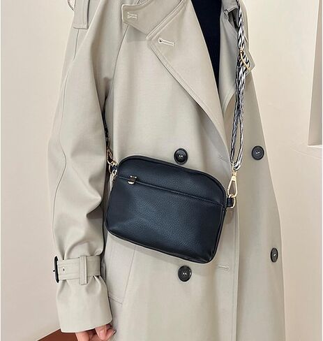 Crossbody Bags for Women, Vegan Leather Shoulder Handbags，Purses for Women with Adjustable Wide Strap in Saudi Arabia