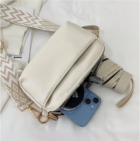 Crossbody Bags for Women, Vegan Leather Shoulder Handbags，Purses for Women with Adjustable Wide Strap in Saudi Arabia