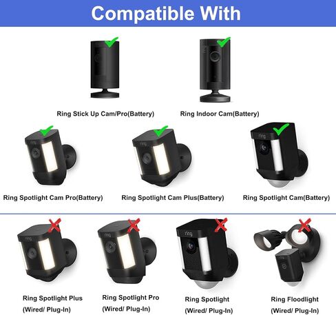 Adjustable Gutter Mount for Spotlight Cam Pro/Plus, Ring Solar Panel, Stick Up Cam | Aluminum Alloy Bracket | Weatherproof & Easy Installation | Secure Outdoor Camera Mounting in Saudi Arabia