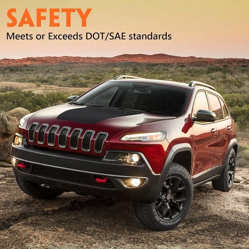 FIONE Xenon HID نموذج فقط مجموعة المصابيح الأمامية المتوافقة مع المصابيح الأمامية Jeep Cherokee 2014-2018 مع غطاء أسود جانب السائق الأيسر LH 68102849AG CH2502250 in Saudi Arabia