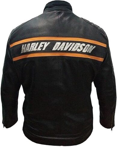 Men’s Entertainment Bill Goldberg Black Leather Jacket with Embroidered Patch – Power, Presence, and Performance in Saudi Arabia