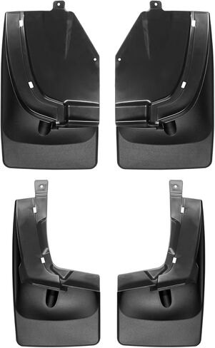 WeatherTech Custom No Drill Splash Guard MudFlaps for Ford Ranger - Front & Rear Set (110106-120106), Black in Saudi Arabia