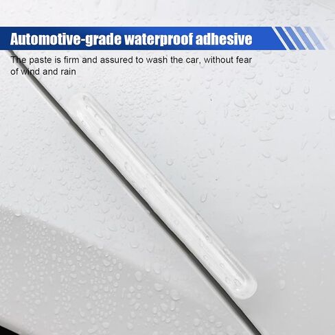 4PCS Car Side Door Edge Guards – Silicone Anti-Scratch&Anti-Collision Car Door Protector Trim Strips with Self-Adhesive – Universal Auto Body Bumper Protector for Cars SUVs Trucks Sedans (White) in Saudi Arabia