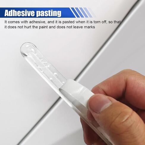 4PCS Car Side Door Edge Guards – Silicone Anti-Scratch&Anti-Collision Car Door Protector Trim Strips with Self-Adhesive – Universal Auto Body Bumper Protector for Cars SUVs Trucks Sedans (White) in Saudi Arabia
