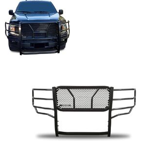 Black Horse Rugged Heavy Duty Grille Brush Bumper Guard Modular Black Compatible with 2015-2020 Ford F-150-RU-FOF115-B in Kuwait