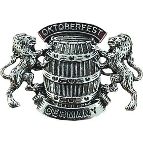 دبوس قبعة German Lions & Barrels Oktoberfest مع لافتة ألمانيا - دبابيس ألمانية معدنية مع سحر شتاين البيرة - إكسسوار زي مهرجان أكتوبر التقليدي in Kuwait