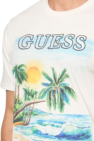 GUESS Men's Eco Short Sleeve Ocean Views Tee in Saudi Arabia