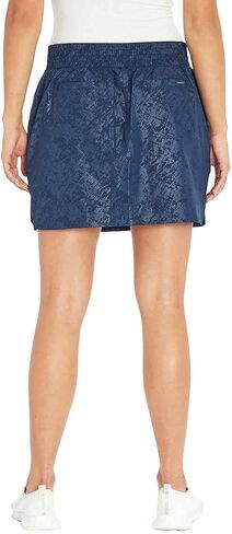 Orvis Women's Embossed Pull-On Travel Skort (Black Rose Embossed Print, L) in Saudi Arabia