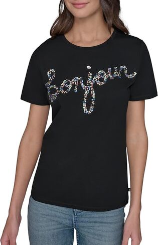 KARL LAGERFELD Womens Soft Everyday Essential Casual T-Shirt in Saudi Arabia