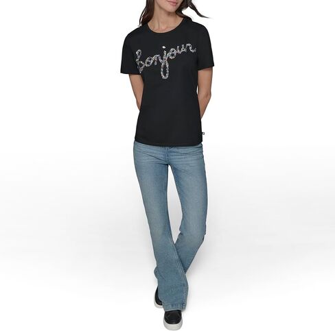 KARL LAGERFELD Womens Soft Everyday Essential Casual T-Shirt in Saudi Arabia