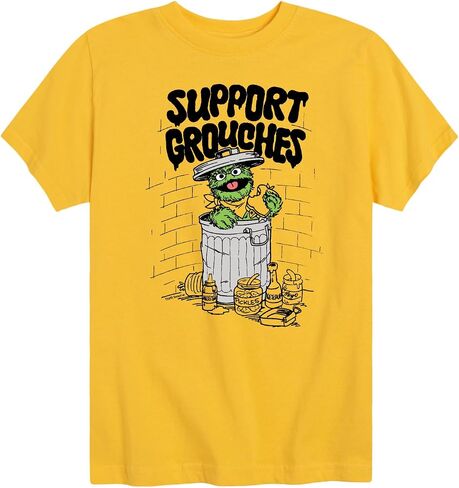 Sesame Street - Support Grouches Oscar - Toddler and Youth Short Sleeve Graphic T-Shirt in Saudi Arabia