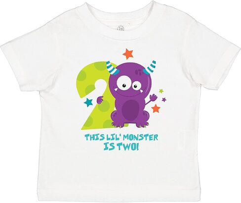 inktastic Monster 2nd Birthday Toddler T-Shirt in Saudi Arabia
