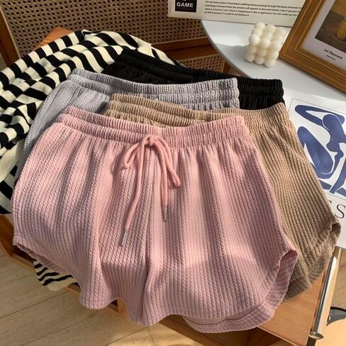 1PC Womens Summer High Waist Linen Shorts Roll Up Pleated Zippered Wrap Hem Wide Leg Shorts Without Pockets 2025 in Saudi Arabia