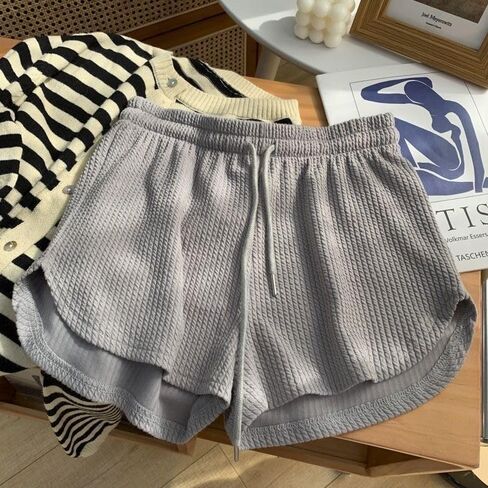 1PC Womens Summer High Waist Linen Shorts Roll Up Pleated Zippered Wrap Hem Wide Leg Shorts Without Pockets 2025 in Saudi Arabia