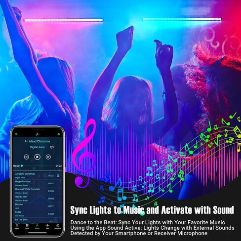 شريط إضاءة LED لغسل المسرح - 148 وات لغسالة الحائط DJ Light RGBCW IP66 مقاوم للماء ومتغير اللون وصوت ساطع نشط عن طريق التحكم عن بعد والتحكم في التطبيق للأحداث الخارجية والحفلات الداخلية وحفلات الزفاف والكنيسة in Saudi Arabia