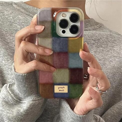 Trendy Aesthetic Cute Colorful iPhone 15 Case Shockproof Design Slim Fit Protective Cover Phone Case with for Women Girls in Kuwait