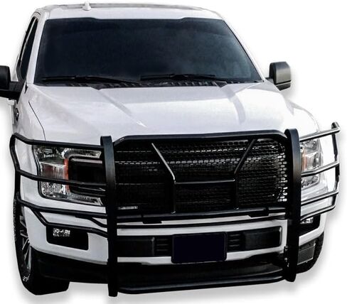 Black Horse Rugged Heavy Duty Grille Brush Bumper Guard Modular Black Compatible with 2015-2020 Ford F-150-RU-FOF115-B in Saudi Arabia