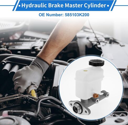 1 Pcs Brake Master Cylinder for Hyundai Sonata 2006-2010 No.585103K200 Engine Compartment Hydraulic Master Cylinder with Reservoir in Saudi Arabia