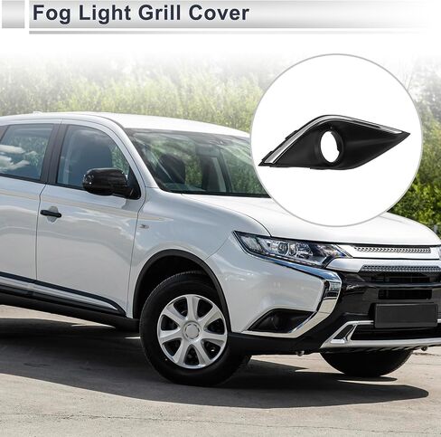 Front Right Fog Light Grill for Mitsubishi Outlander 2016-2019 Front Lower Bumper Fog Light Cover Inserts ABS 1 Pc in Saudi Arabia