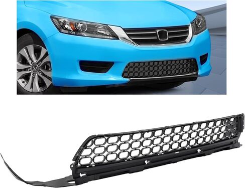 KUAFU Front Lower Grille Compatible with 2013-2015 Honda Accord 71103T2AA00 HO1036114 Bumper Radiator Hood Grill Assembly Black in Saudi Arabia