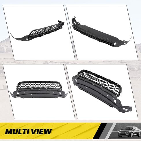 KUAFU Front Lower Grille Compatible with 2013-2015 Honda Accord 71103T2AA00 HO1036114 Bumper Radiator Hood Grill Assembly Black in Saudi Arabia
