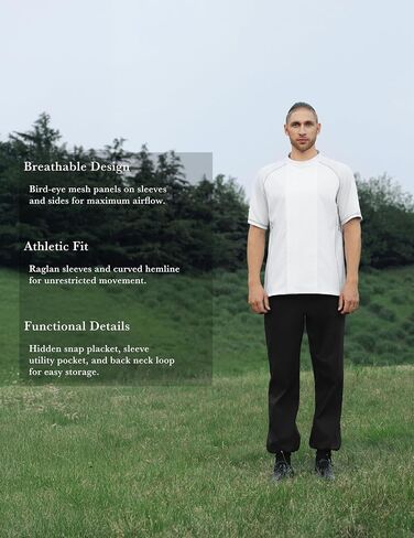 Short Sleeve Chef Coat with All-Mesh Ventilation and Hidden Snap Placket – Athletic Fit Chef Jacket for Kitchen in Saudi Arabia