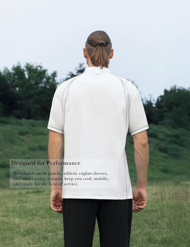 Short Sleeve Chef Coat with All-Mesh Ventilation and Hidden Snap Placket – Athletic Fit Chef Jacket for Kitchen in Saudi Arabia