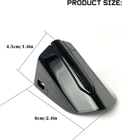 غطاء غطاء حافة قفل مقبض باب السائق الأمامي الخارجي DS7Z-54218A15-DC مناسب لـ Fusion 2013-2020 Edge 2015-2021 استبدال فتحة مفتاح الجانب الأيسر (نمط B أسود) in Kuwait
