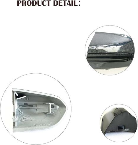 غطاء غطاء حافة قفل مقبض باب السائق الأمامي الخارجي DS7Z-54218A15-DC مناسب لـ Fusion 2013-2020 Edge 2015-2021 استبدال فتحة مفتاح الجانب الأيسر (نمط B أسود) in Kuwait