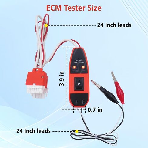 جهاز اختبار محرك ECM العالمي لنظام التدفئة والتهوية وتكييف الهواء (HVAC)، أداة تشخيصية متقدمة للمحركات التي يتم تبديلها إلكترونيًا، متوافق مع GE، Emerson، Regal Rexnord، Genteq، York، Carrier، Trane، Lennox in Saudi Arabia