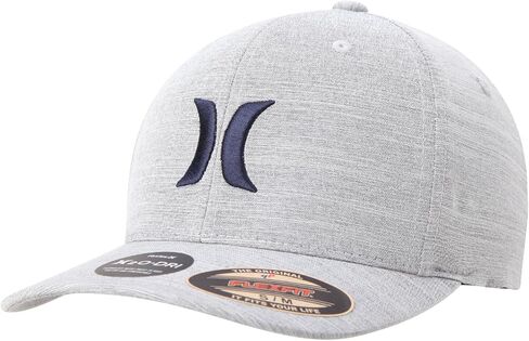 قبعة بيسبول Dri-Fit One & Only Flexfit للرجال من Hurley، أبيض/أسود، مقاس L-XL in Saudi Arabia