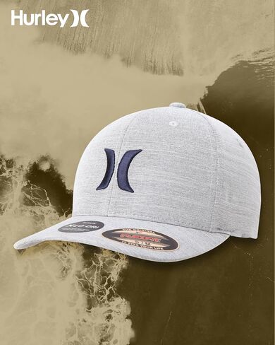 قبعة بيسبول Dri-Fit One & Only Flexfit للرجال من Hurley، أبيض/أسود، مقاس L-XL in Saudi Arabia