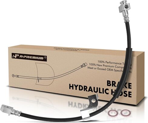 A-Premium Rear Passenger Brake Hydraulic Hose Compatible with Select Ford Models - For Mustang 2015 2016 2017 2018 2019 2020 2021 -Replace# FR3Z2282C in Saudi Arabia