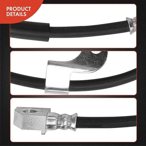 A-Premium Rear Passenger Brake Hydraulic Hose Compatible with Select Ford Models - For Mustang 2015 2016 2017 2018 2019 2020 2021 -Replace# FR3Z2282C in Saudi Arabia