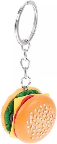 Hamburger Simulation Cheeseburger Pendant Key Chain Key Ring Pendant Hamburger Handmade Jewelry for Hanging on Bag Key Women's Novelty Keychains Accessories, Car Keychain, Bobs Burgers Keychai in Saudi Arabia