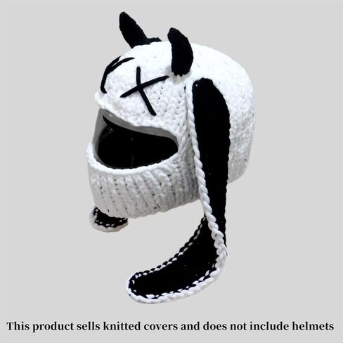 Popular Motorcycle Helmets Covers Funny Rabbits Ear Plush Helmets Full Face Protective Covers for Fun Rides and Gifts in Saudi Arabia