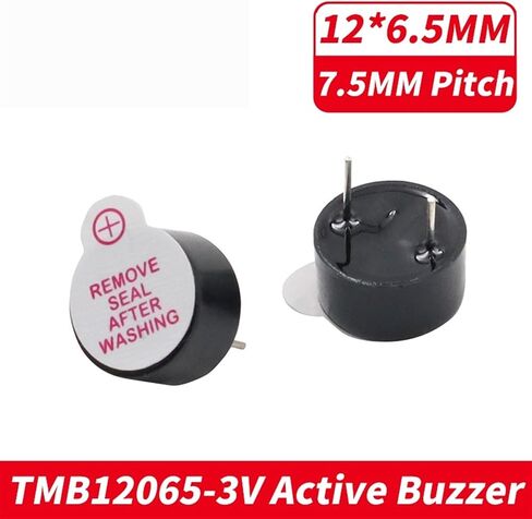 10pcs/lot 3V/5V/12V 12065 Active Integrated Buzzer Alarm Electromagnetic Universal Buzzer Speaker 12 * 6.5MM TMB12065(10pcs TMB12065-3V) in Saudi Arabia