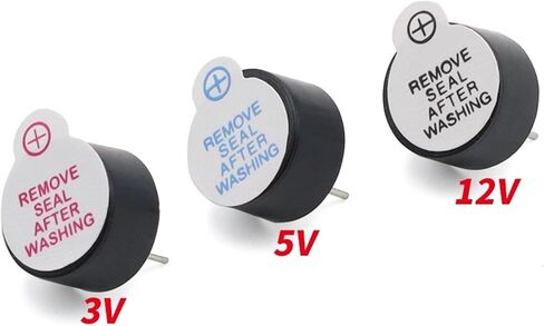 10pcs/lot 3V/5V/12V 12065 Active Integrated Buzzer Alarm Electromagnetic Universal Buzzer Speaker 12 * 6.5MM TMB12065(10pcs TMB12065-3V) in Saudi Arabia