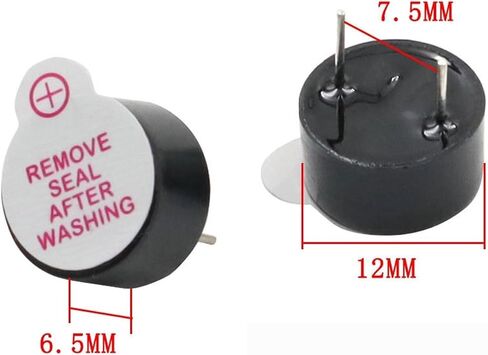 10pcs/lot 3V/5V/12V 12065 Active Integrated Buzzer Alarm Electromagnetic Universal Buzzer Speaker 12 * 6.5MM TMB12065(10pcs TMB12065-3V) in Saudi Arabia
