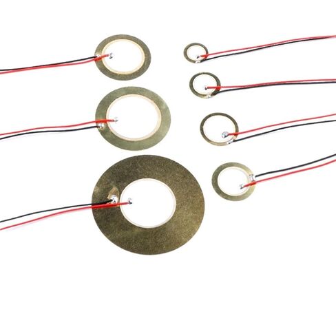 10PCS Buzzer Piezoelectric Ceramic Wafer Plates Dia 35/50MM with Wire Size Ranging from 12MM to 35MM(Wire-35mm-10PCS) in Saudi Arabia