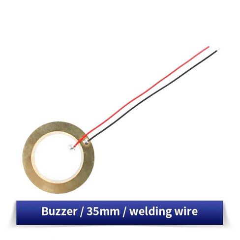 10PCS Buzzer Piezoelectric Ceramic Wafer Plates Dia 35/50MM with Wire Size Ranging from 12MM to 35MM(Wire-35mm-10PCS) in Saudi Arabia