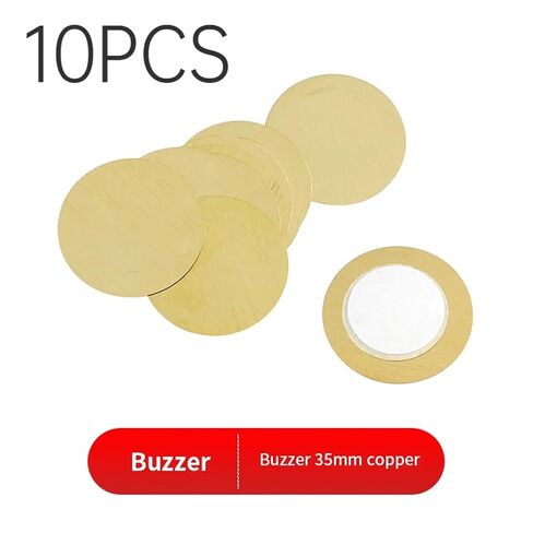 10PCS Buzzer Piezoelectric Ceramic Wafer Plates Dia 35/50MM with Wire Size Ranging from 12MM to 35MM(Wire-35mm-10PCS) in Saudi Arabia