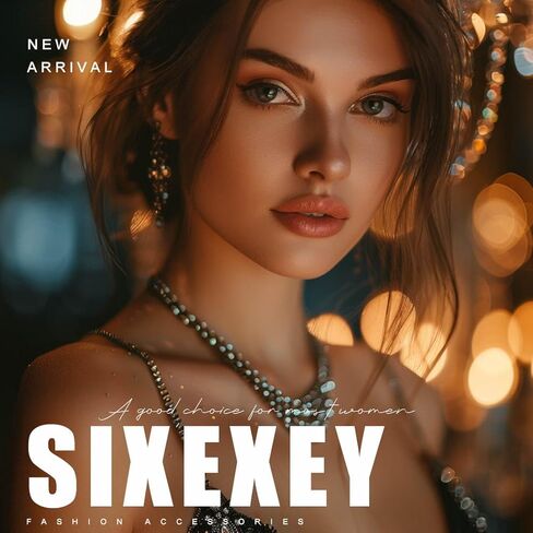 Sixexey كريستال مجوهرات الزفاف مجموعة الفضة سباركلي حجر الراين قلادة أقراط حفلة موسيقية زي المجوهرات قلادة للنساء in Saudi Arabia